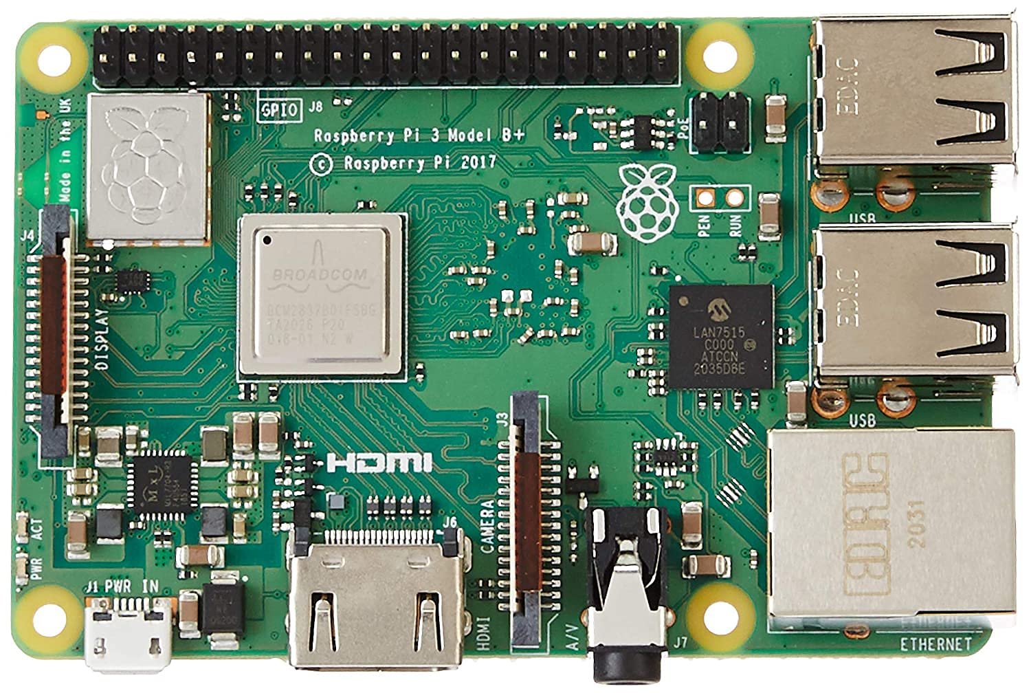 Raspberry Pi 3 Model B+ Kit with Adapter, Case, LAN & HDMI Cable, HeatSink, SD Card - The Complete Kit